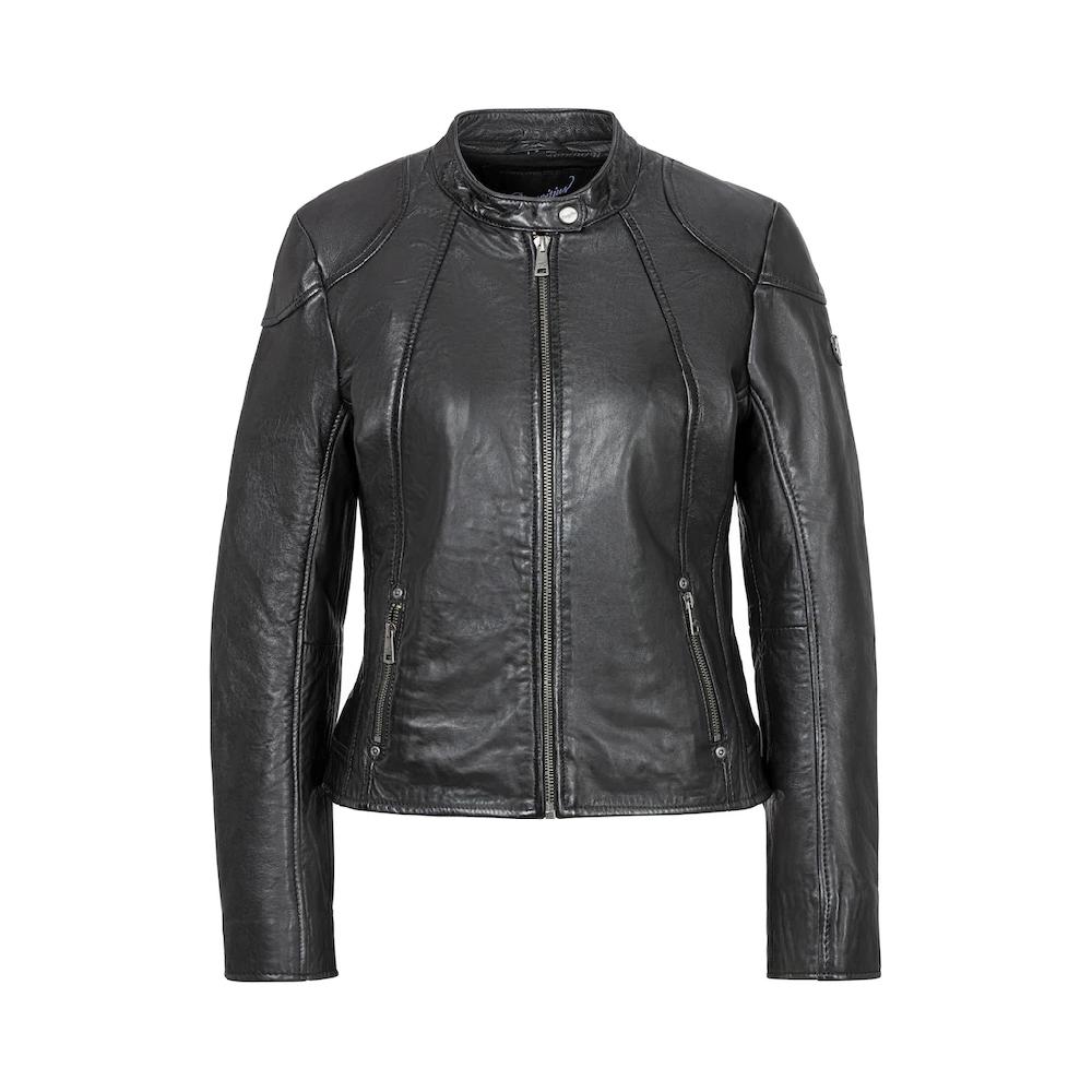 Mauritius Lederjacke Mit Verstärkten Schultern