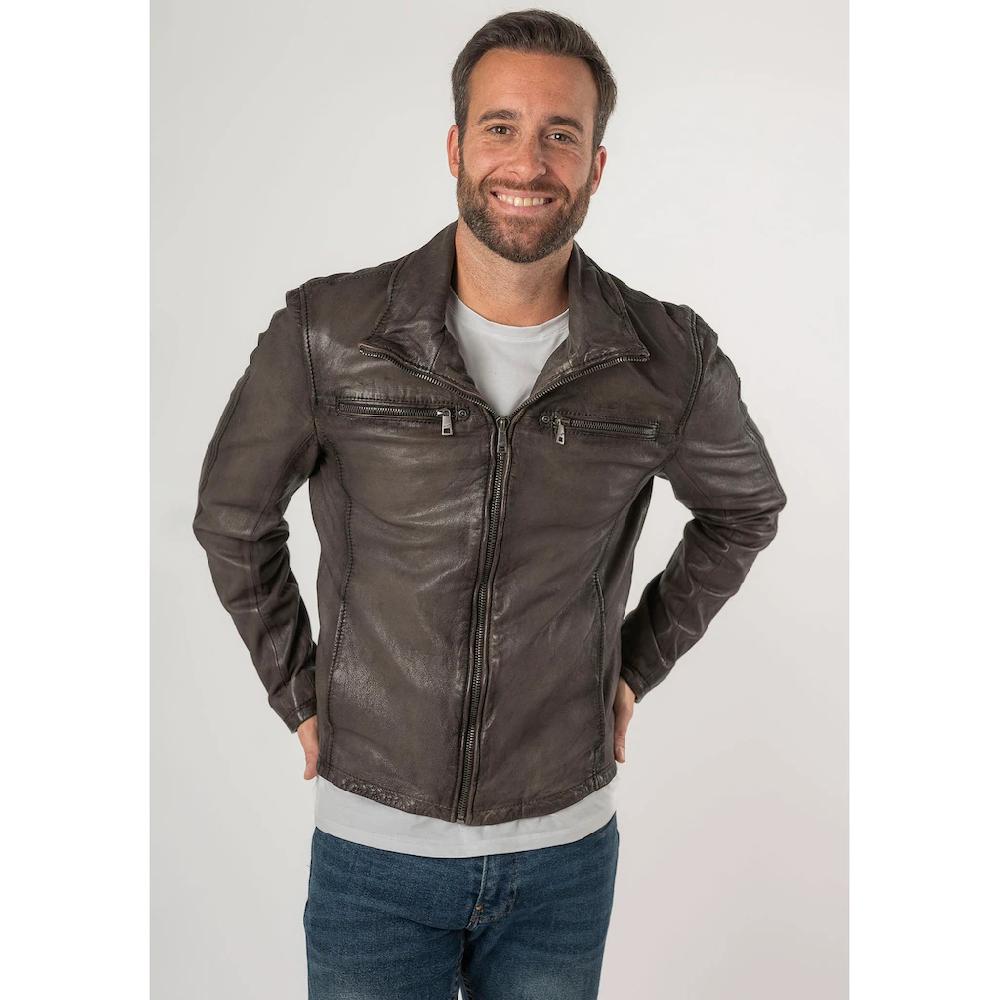 Mauritius Lederjacke »MMSantiago Antique« Mit Reißverschluss Reißverschlusstaschen ▷ Kaufen