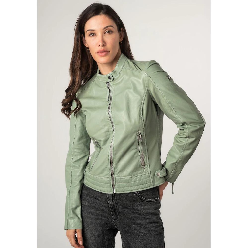 Mauritius Lederjacke »MWFilla« Mit Kleinem Stehkragen