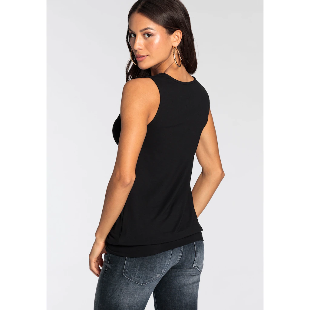 Melrose Shirttop Mit Goldfarbener Schnalle