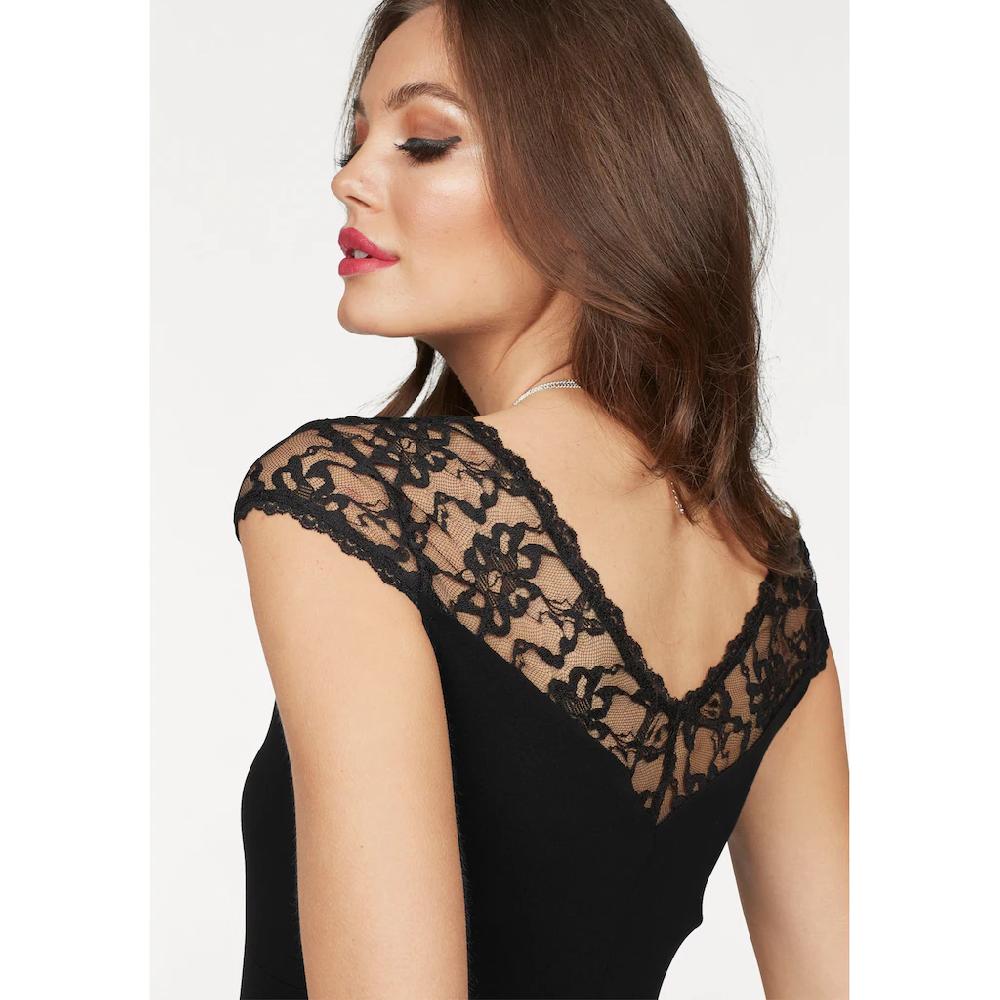 Melrose Spitzenshirt Taillierter Schnitt Elastisches Material Mit Spitzenband