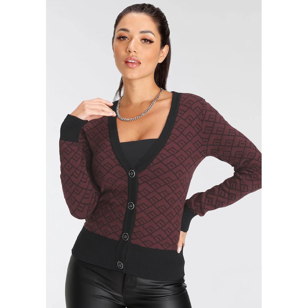 Melrose Strickjacke Mit Kontrastdetails Und Knöpfen