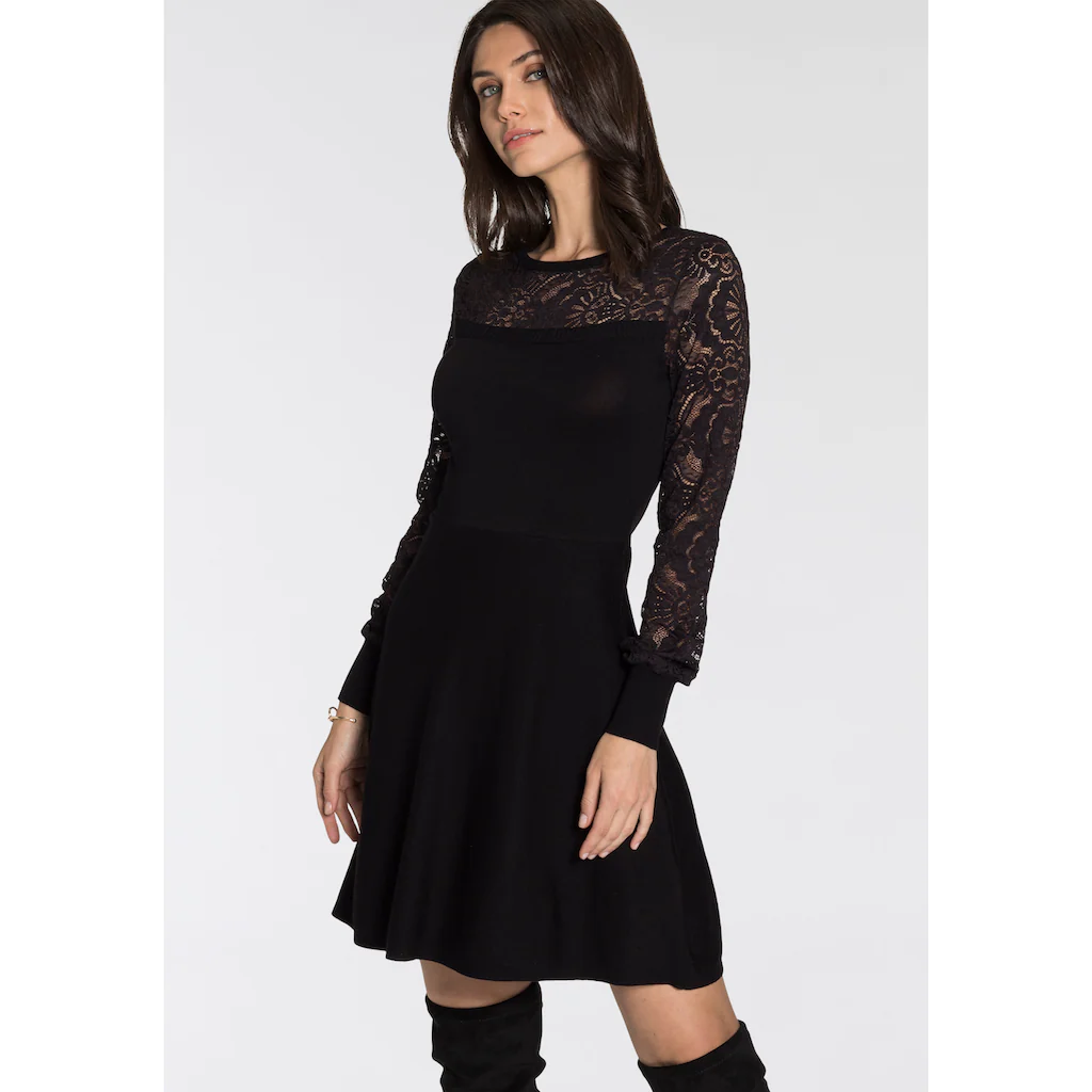 Melrose Strickkleid Für Besondere Anlässe Kurzes Kleid Taillierter Schnitt