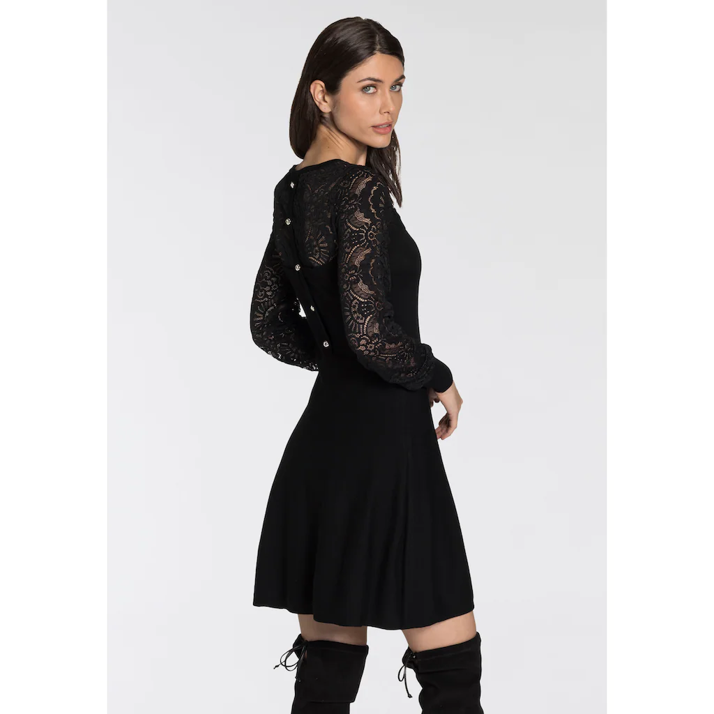 Melrose Strickkleid für besondere Anlässe kurzes Kleid taillierter Schnitt