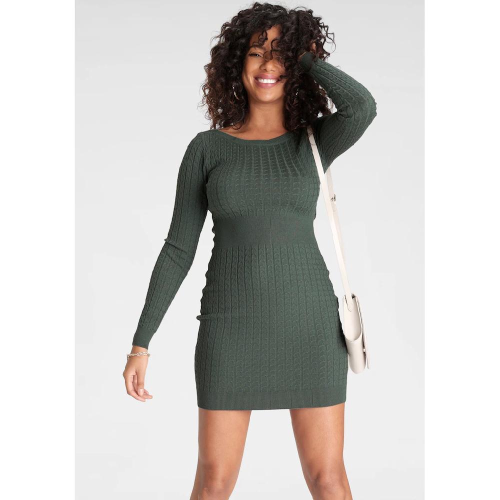 Melrose Strickkleid für Sommer und Party feminine Passform aus Viskosemischung