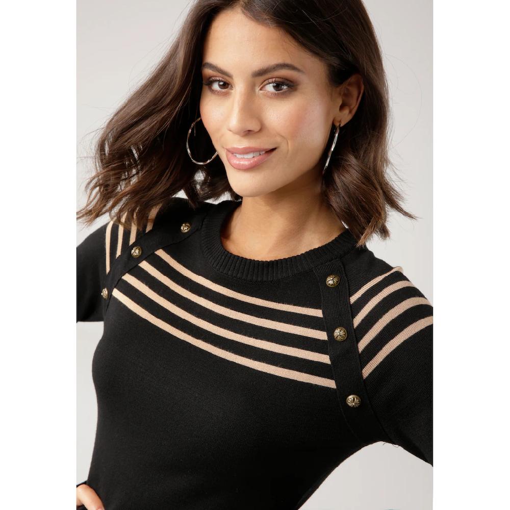 Melrose Strickkleid Schicke Anlässe Kurzes Kleid Mini-Länge Feminine Optik