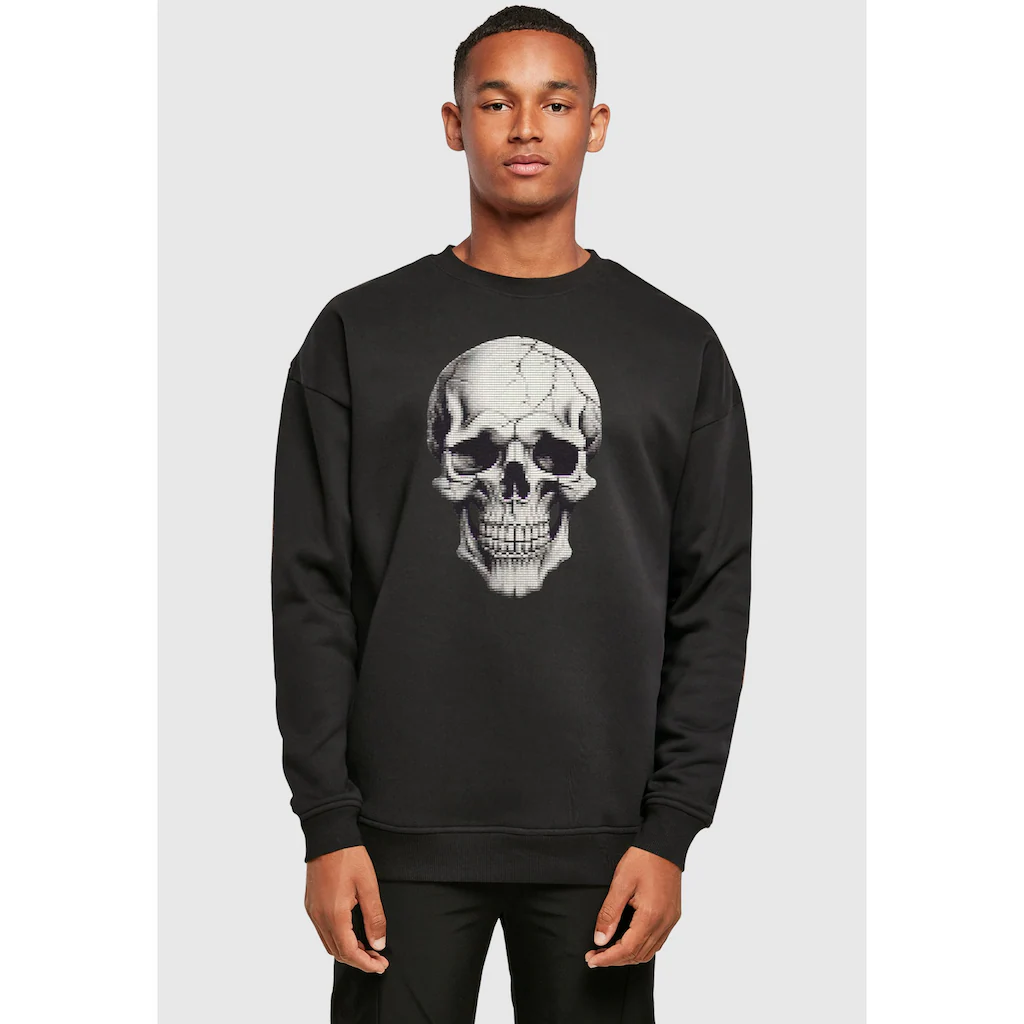 Merchcode Rundhalspullover »Merchcode Halloween - Skull Crewneck« (1 Tlg.)