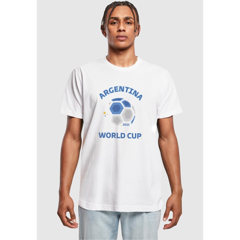 Merchcode T-Shirt »Merchcode Herren Argentina World Cup T-Shirt Round Neck« (1 Tlg.)