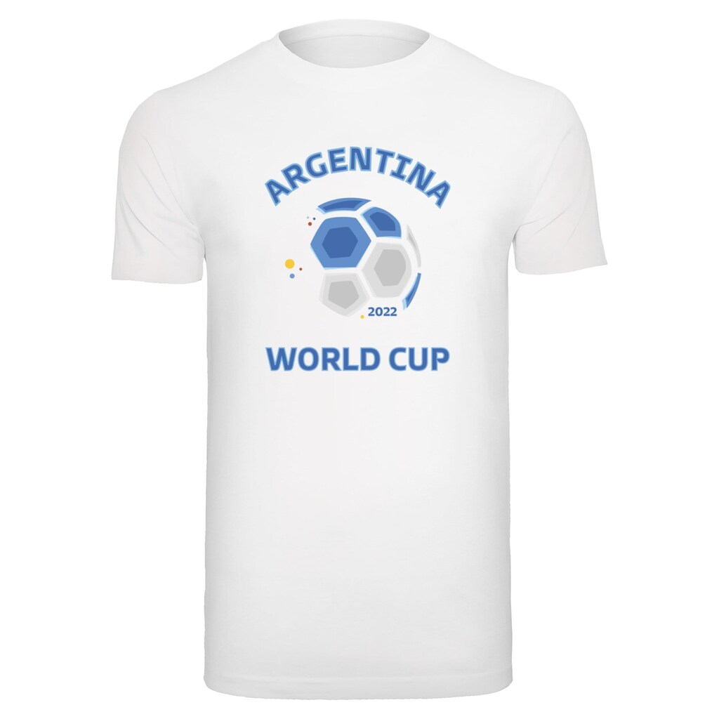 Merchcode T-Shirt »Merchcode Herren Argentina World Cup T-Shirt Round Neck« (1 tlg.)