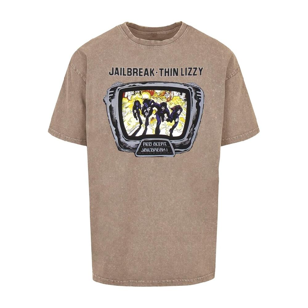 Merchcode T-Shirt »Merchcode Herren Thin Lizzy - Jailbreak Acid Washed Oversize Tee« (1 tlg.)
