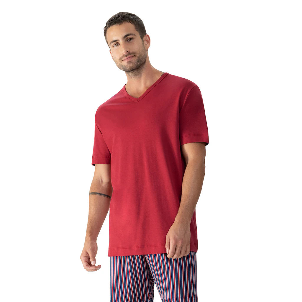 Mey V-Shirt »SOLID NIGHT« T-Shirt aus Interlock-Jersey ▷ bestellen