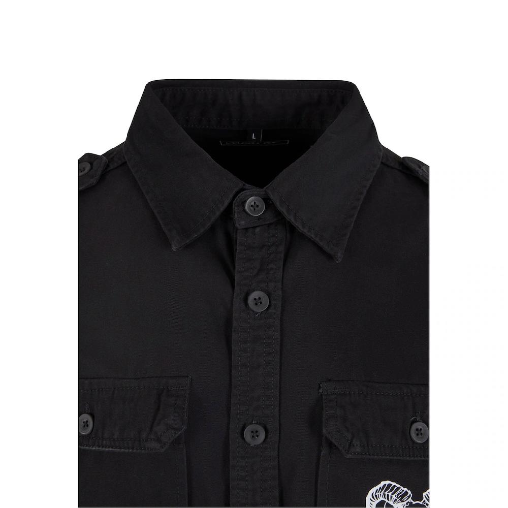 MisterTee Langarmhemd »MisterTee Capricorn Skull Shirt Longsleeve« (1 Tlg.)