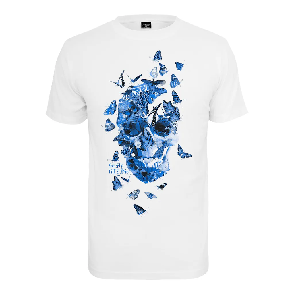 MisterTee T-Shirt »MisterTee Herren Butterfly Skull Tee« (1 tlg.)
