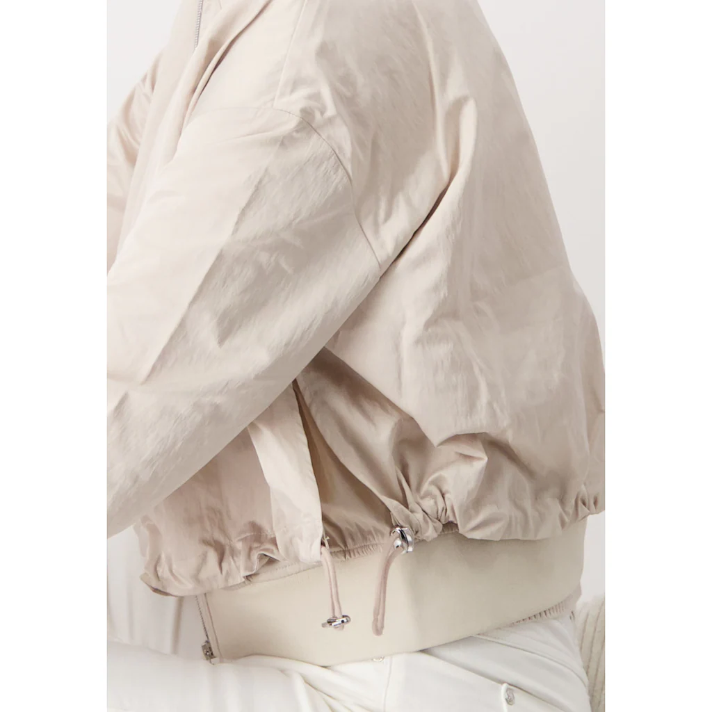 Monari Blouson »Jacke Nylon« Ohne Kapuze Mit Zwei-Wege-Reißverschluss