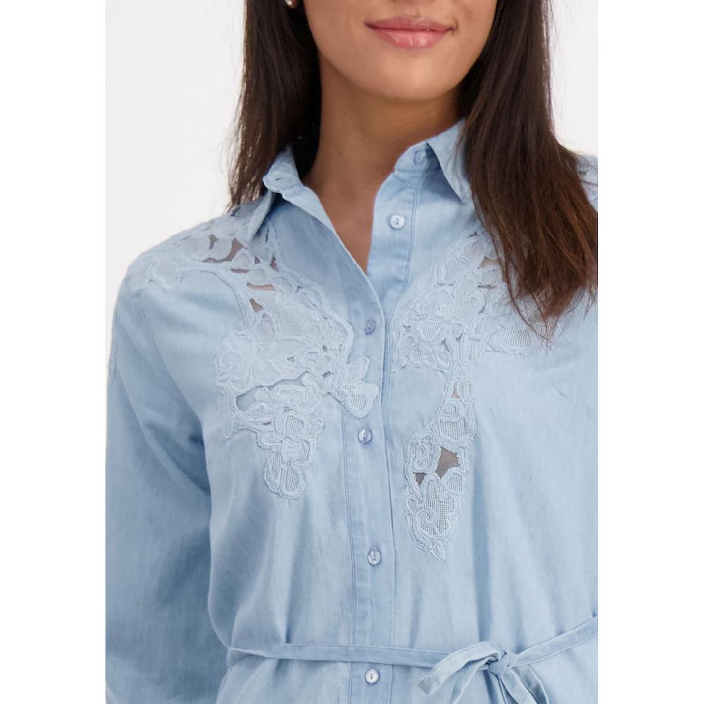 Monari Jeanskleid Mit Bindegürtel