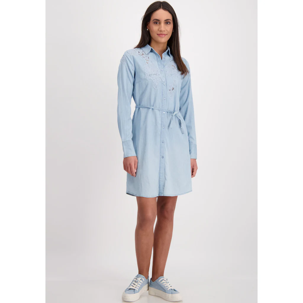 Monari Jeanskleid Mit Bindegürtel