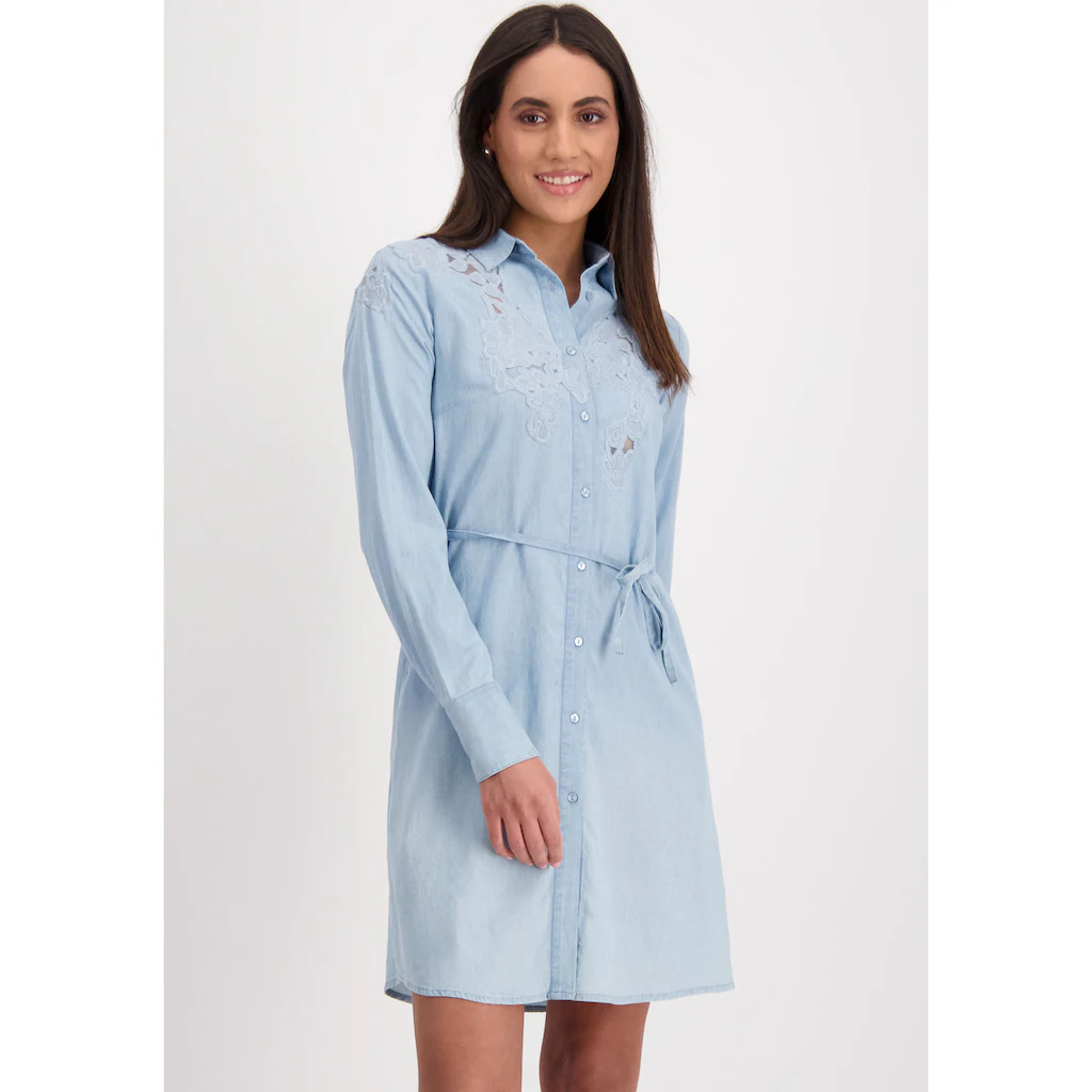 Monari Jeanskleid mit Bindegürtel