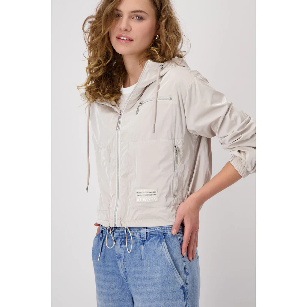 Monari Kurzjacke Mit Kapuze Mit Kapuze