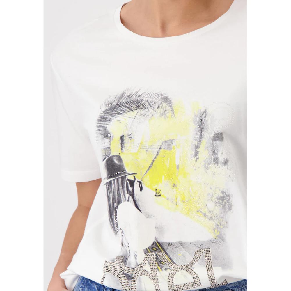 Monari Rundhalsshirt Mit Frontprint