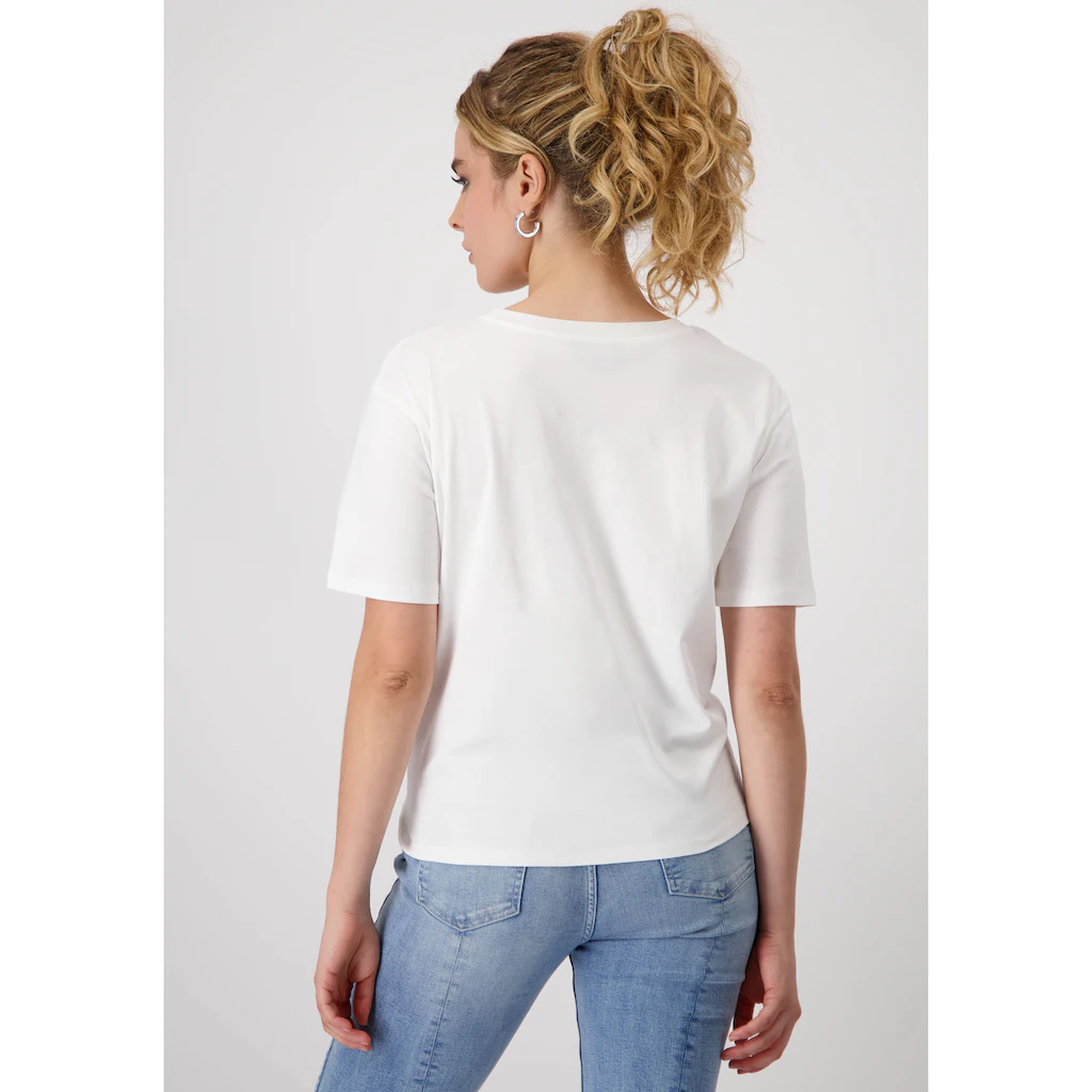 Monari Rundhalsshirt Mit Frontprint