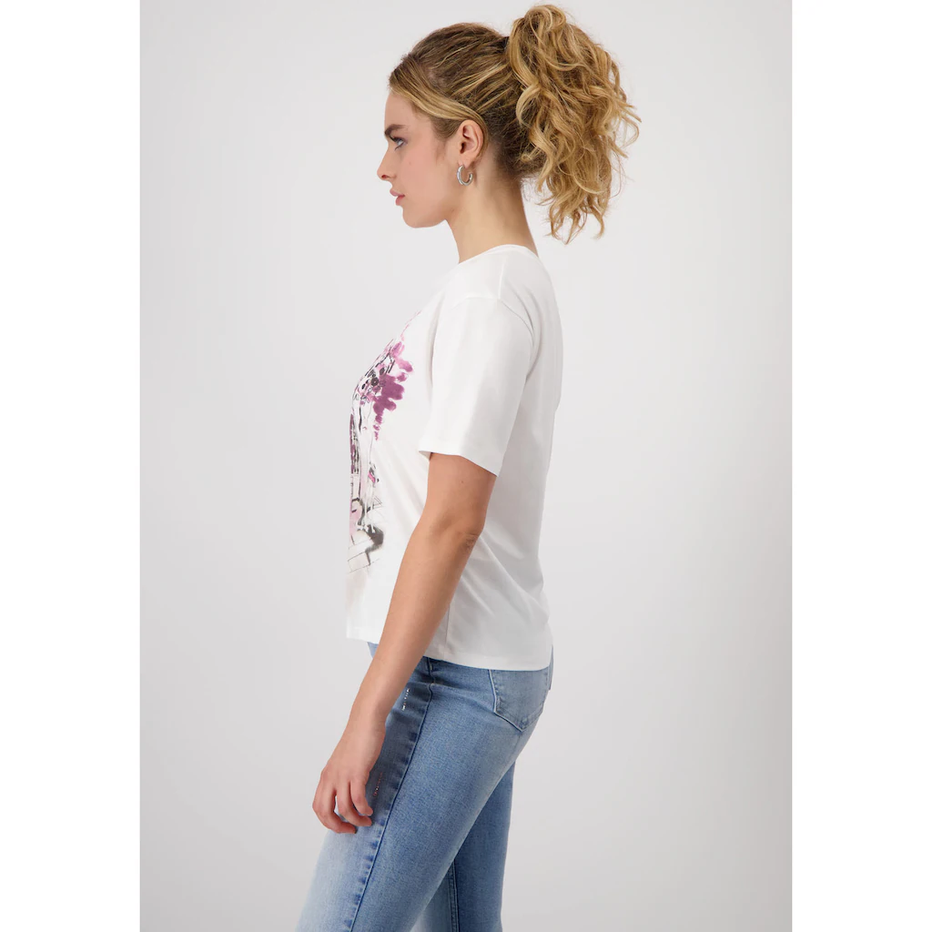 Monari Rundhalsshirt Mit Frontprint