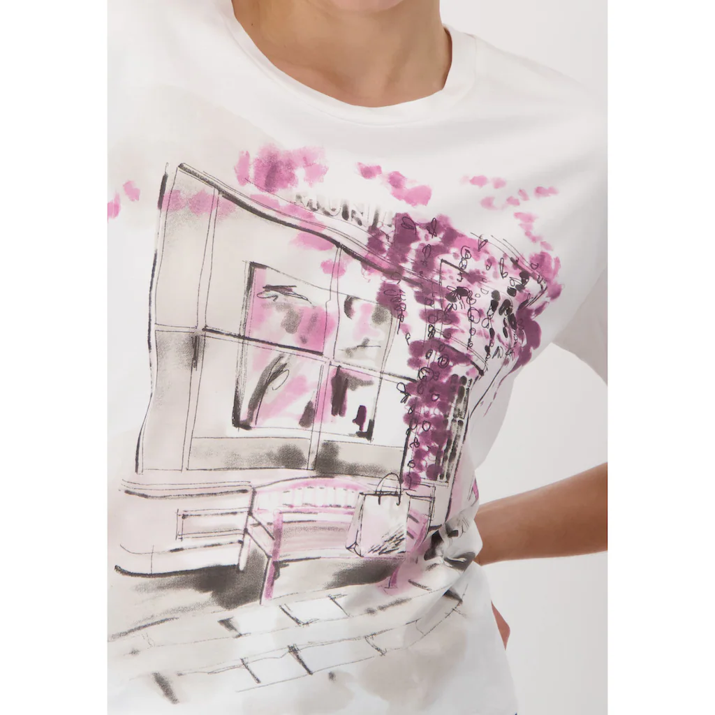 Monari Rundhalsshirt Mit Frontprint