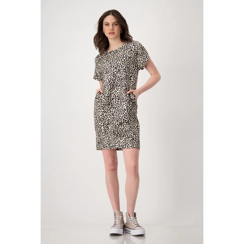 Monari Shirtkleid Mit Allover Animalprint
