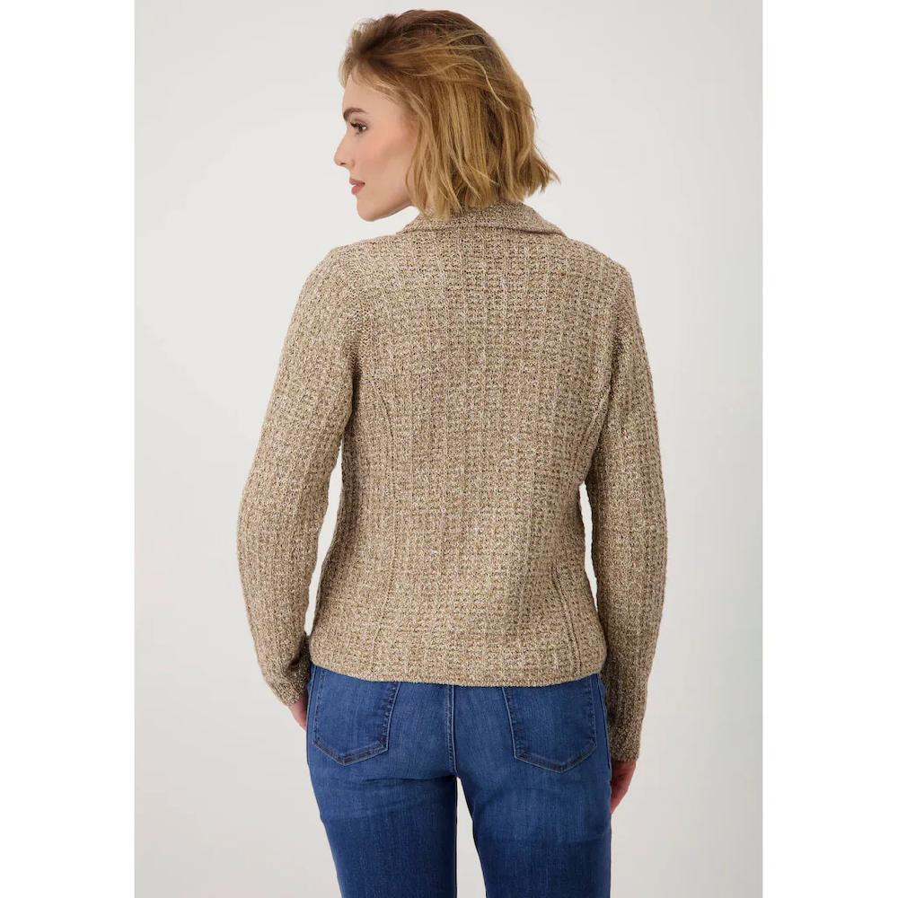 Monari Strickjacke Aus Tweedmaterial