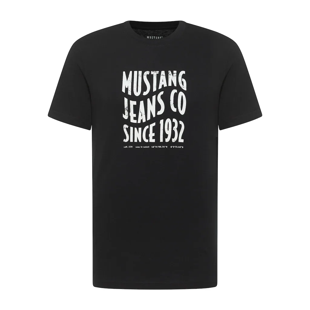 MUSTANG Kurzarmshirt »Style Austin« Mit Logo-Print ▷ Für