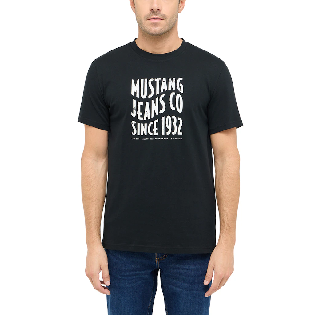 MUSTANG Kurzarmshirt »Style Austin« mit Logo-Print ▷ für