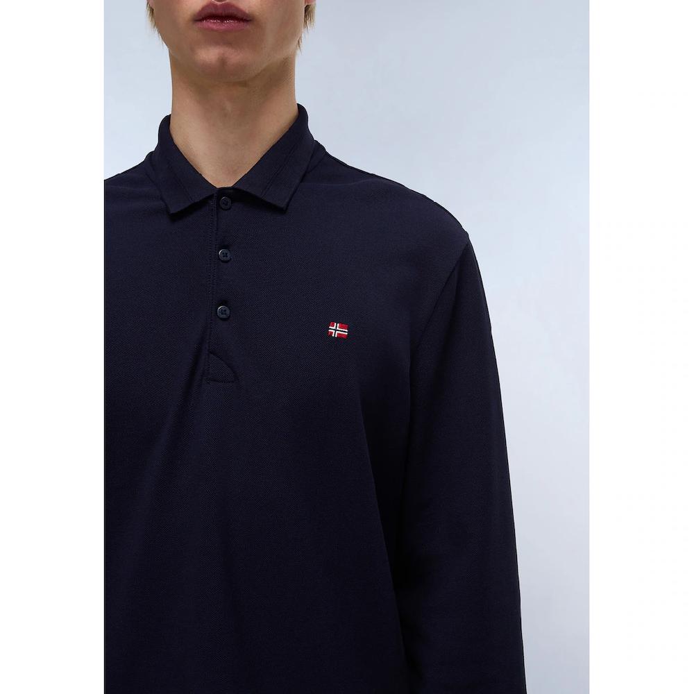 Napapijri Langarm-Poloshirt »EALIS LS 1« Mit Rundhalsausschnitt ▷ Für