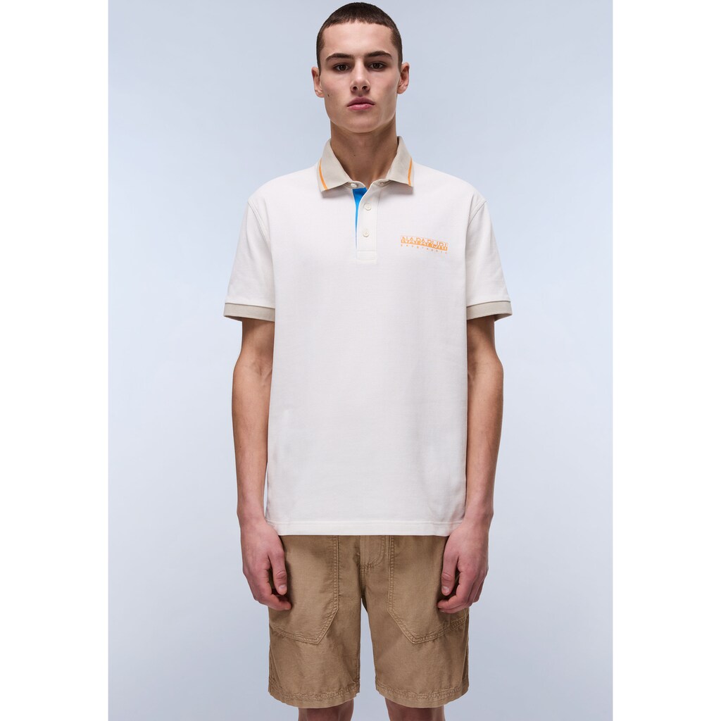 Napapijri Poloshirt »E-ZERI SS« Mit Rundhalsausschnitt