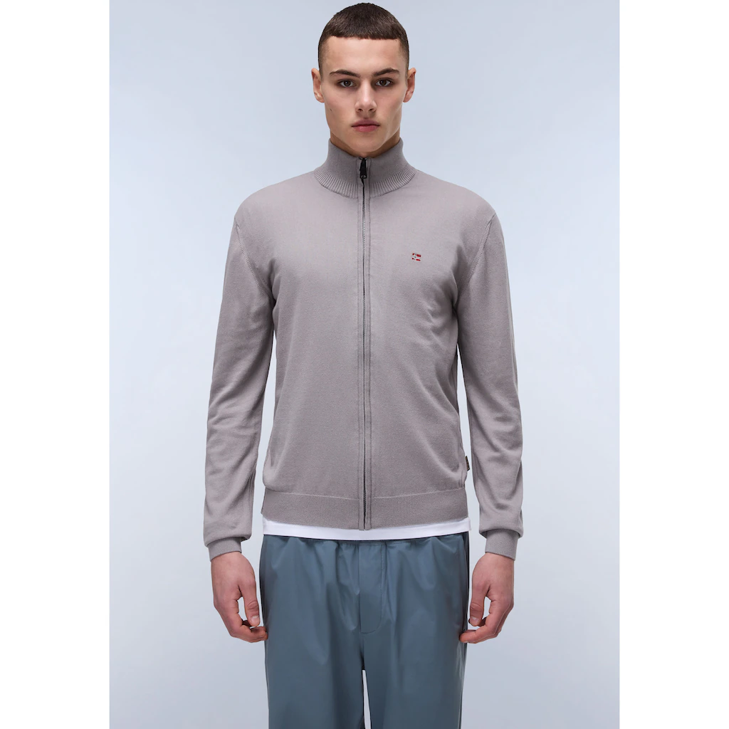 Napapijri Strickjacke »DECATUR FZ 3« Mit Rundhalsausschnitt ▷ für