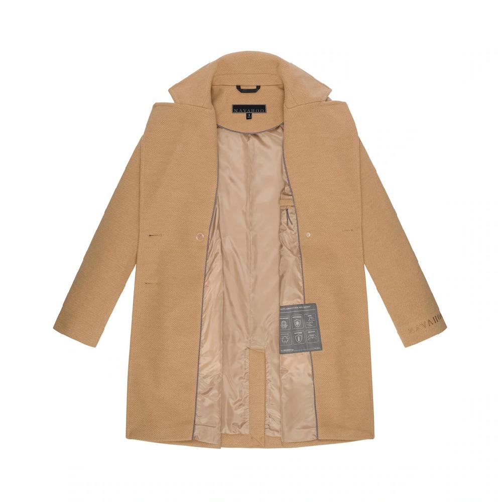 Navahoo Kurzmantel »Frostjuwel 14« Klassischer Damen Mantel In Woll-Optik