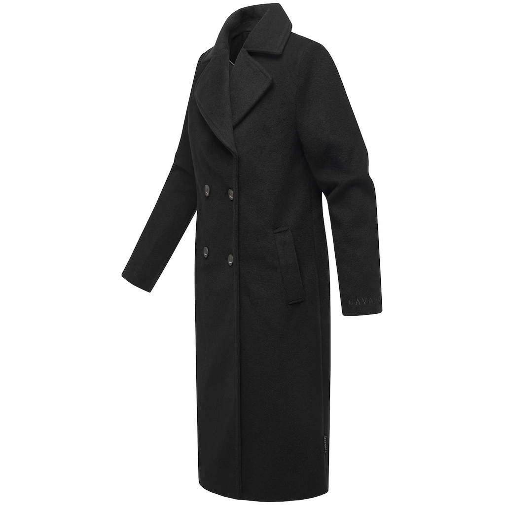 Navahoo Langmantel »Sternlein 14« Kurzmantel In Woll-Optik Mit Reverskragen
