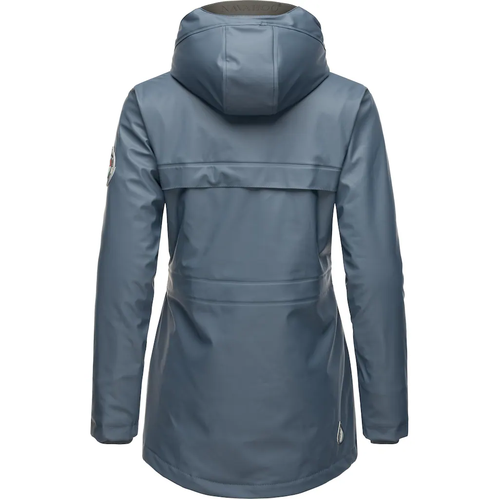 Navahoo Regenjacke »Oceans Heart« Mit Kapuze Stylischer Wasserdichter Regenmantel Mit Kapuze
