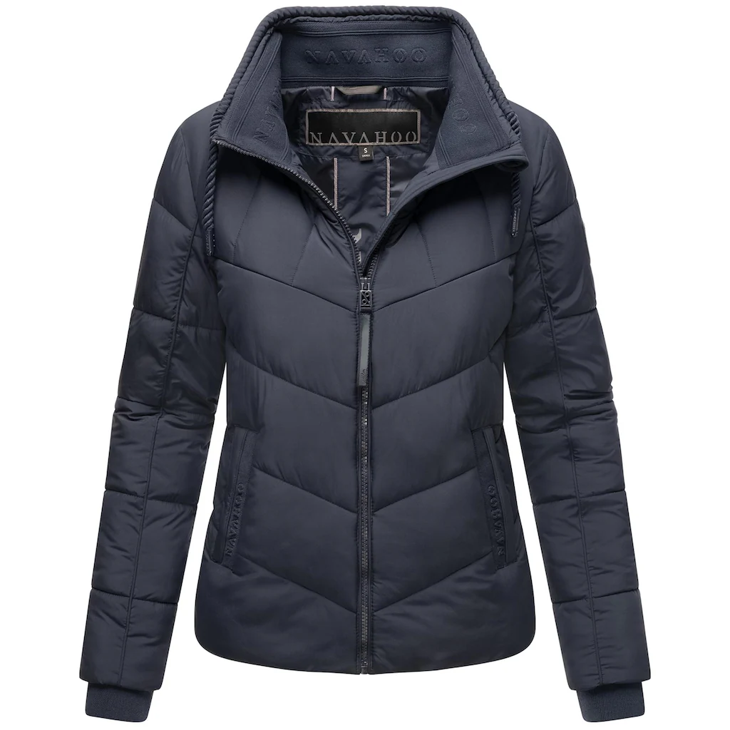 Navahoo Steppjacke »Liebesfee 14« Ohne Kapuze Gesteppte Damen Übergangsjacke Mit Wattiertem Stehkragen