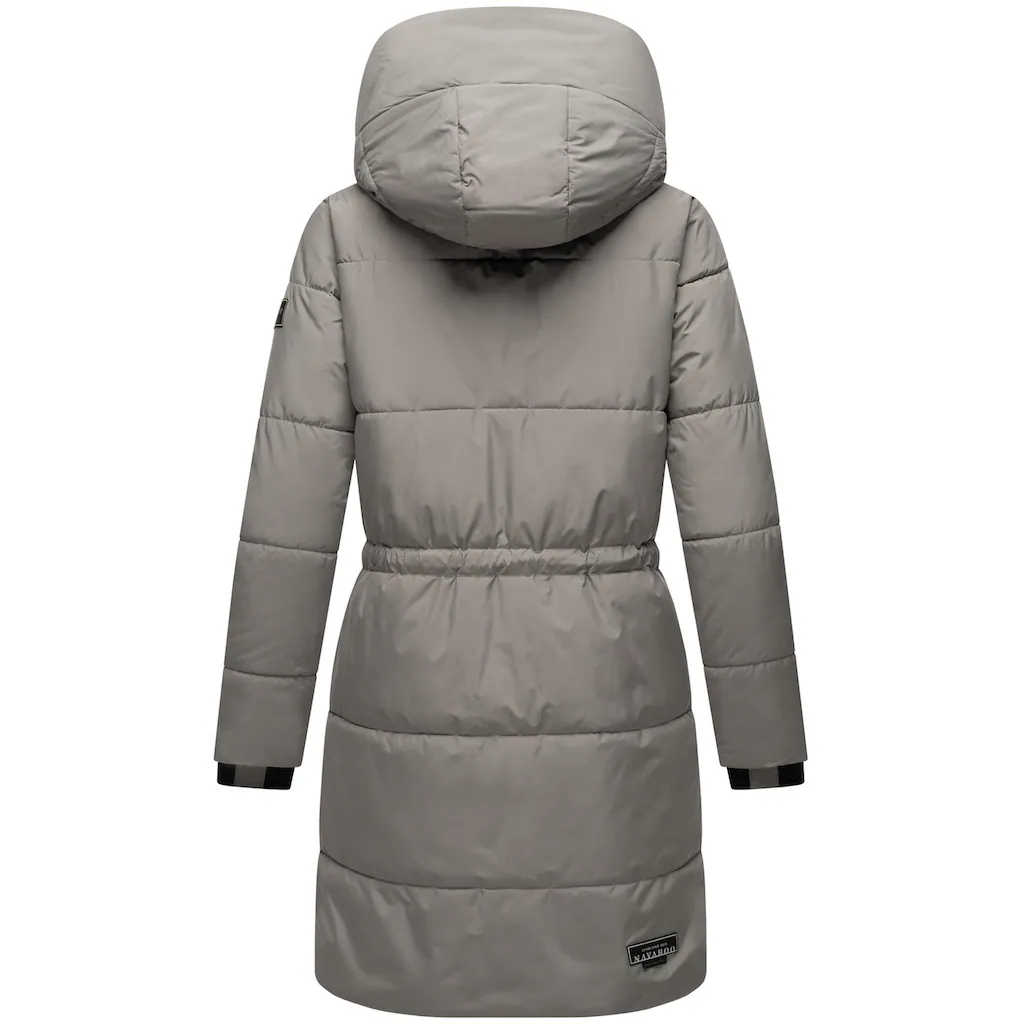 Navahoo Steppmantel »Zuckertatze XIV« Stylischer Winterparka Mit Verstellbarer Kapuze