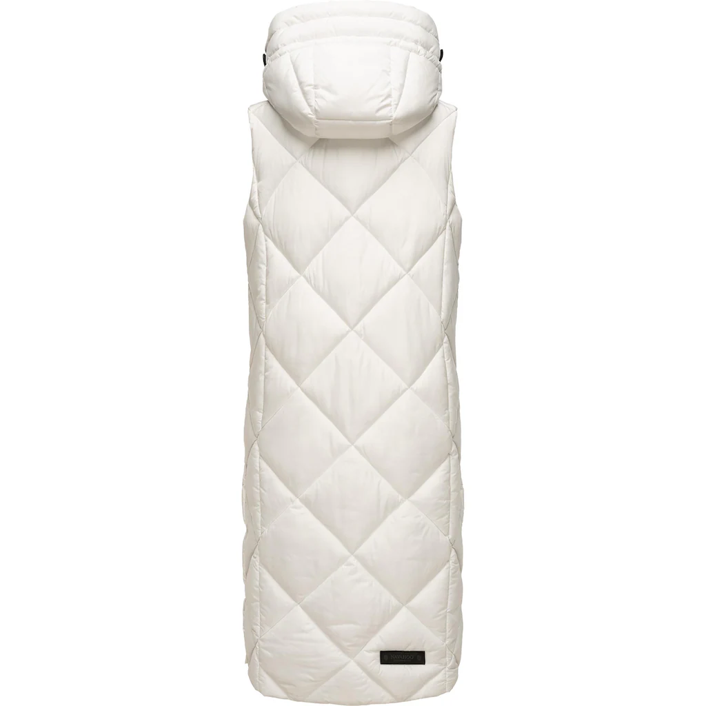 Navahoo Steppweste »Schnuckel« Warme Damen Outdoor-Weste Lang Mit Kapuze