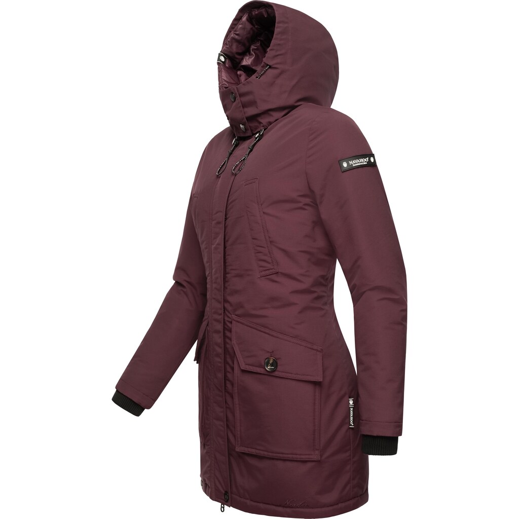 Navahoo Winterjacke »Blizzardstorm« Mit Kapuze Warm Gefütterter Wintermantel Mit Kapuze