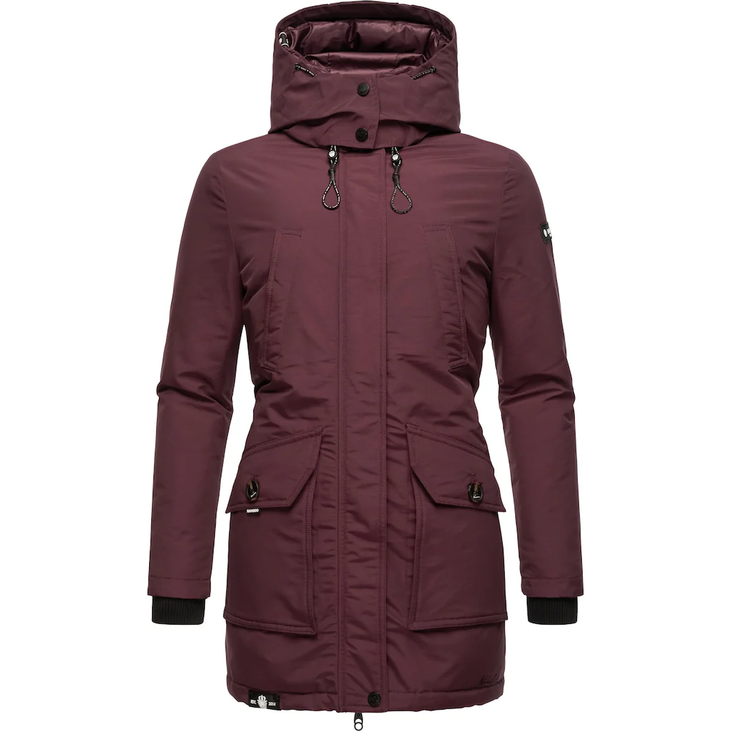 Navahoo Winterjacke »Blizzardstorm« Mit Kapuze Warm Gefütterter Wintermantel Mit Kapuze