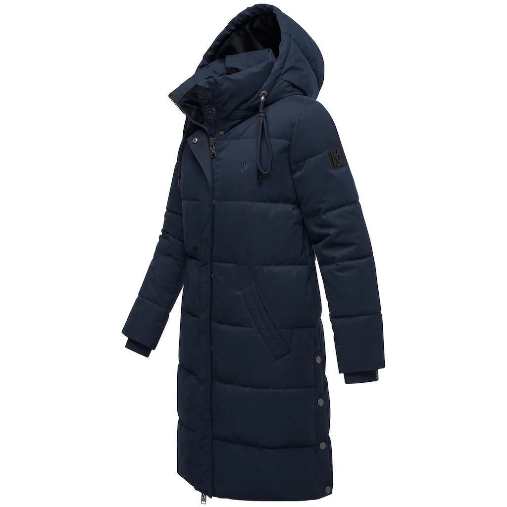 Navahoo Wintermantel »Wintertanz 14« Modischer Damen Steppmantel Mit Hohem Kragen