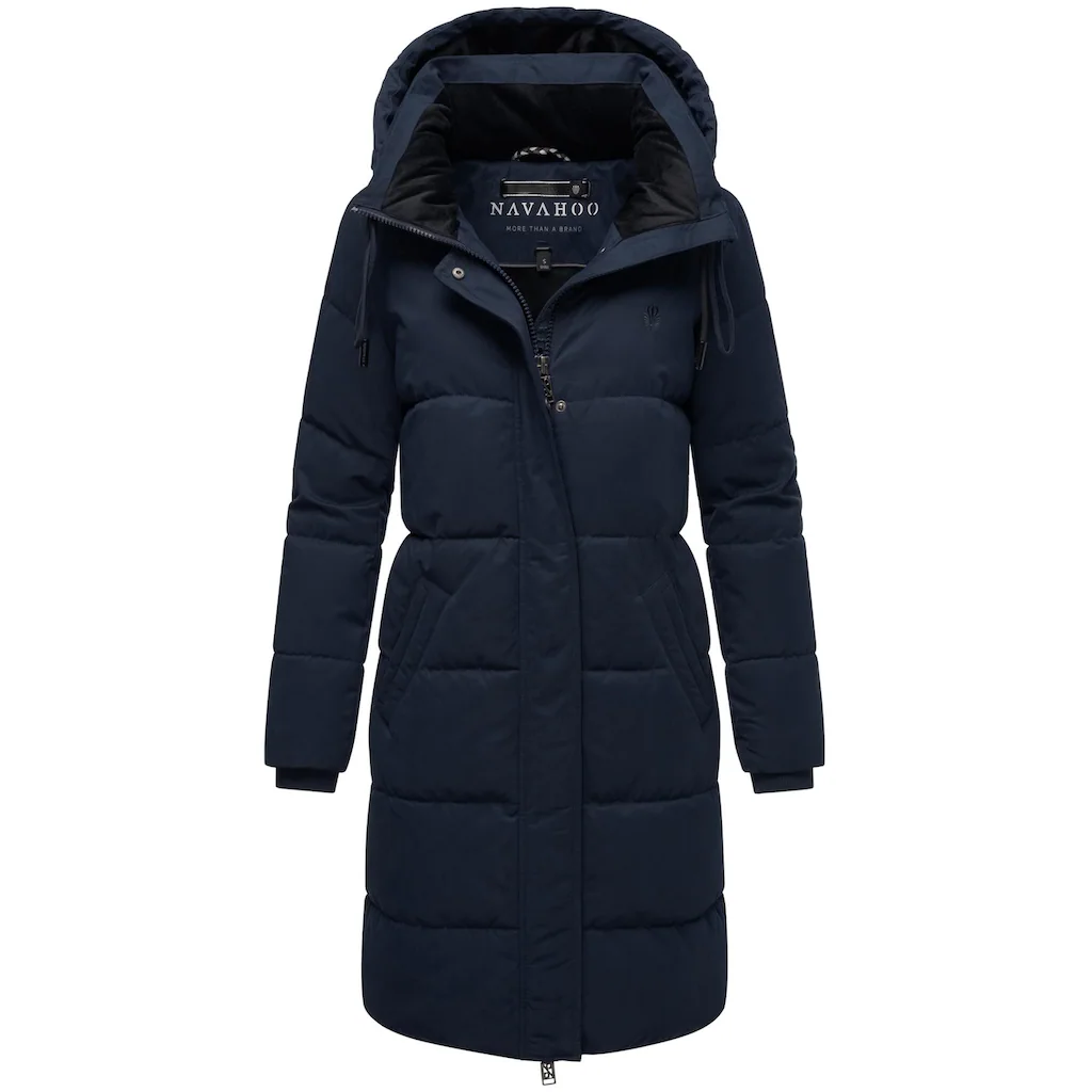 Navahoo Wintermantel »Wintertanz 14« Modischer Damen Steppmantel Mit Hohem Kragen