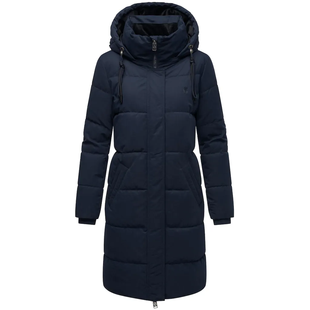 Navahoo Wintermantel »Wintertanz 14« modischer Damen Steppmantel mit hohem Kragen