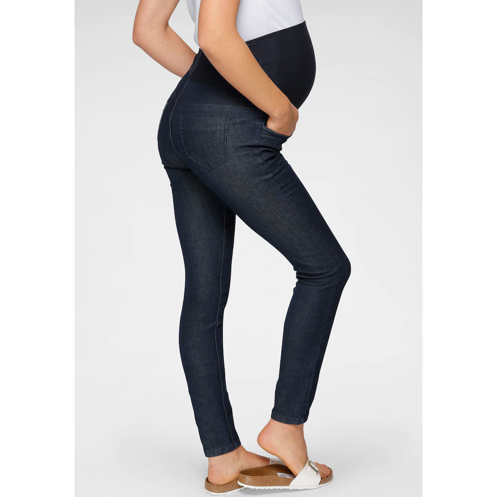 Neun Monate Umstandsjeans »Stretch-Jeans Für Schwangerschaft Und Stillzeit« Schmale Beinform Hohe Taille Langes Bein