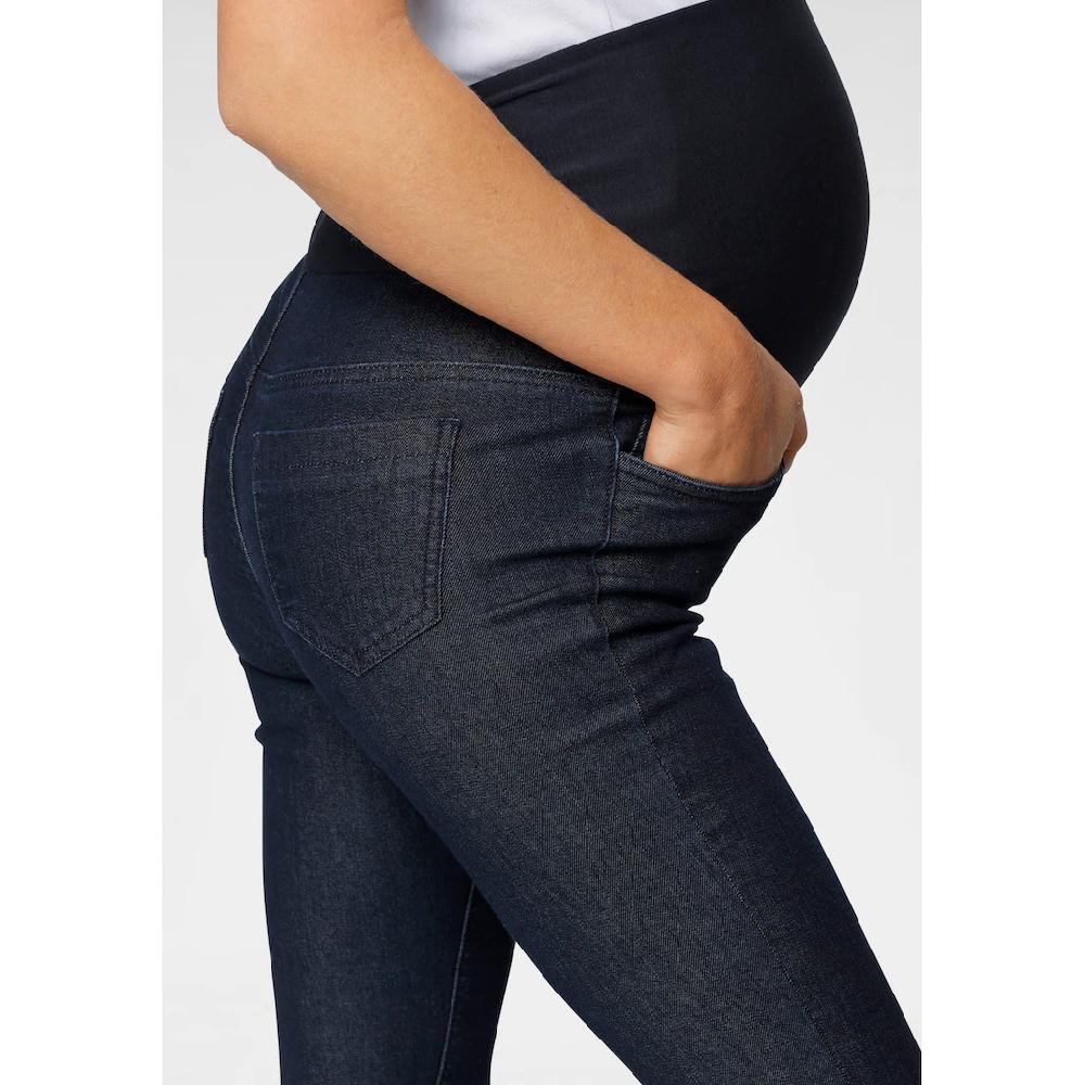 Neun Monate Umstandsjeans »Stretch-Jeans Für Schwangerschaft Und Stillzeit« Schmale Beinform Hohe Taille Langes Bein