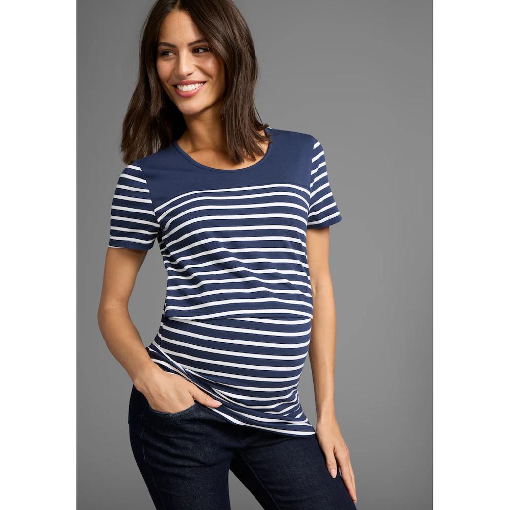 Neun Monate Umstandsshirt »Schwangerschaft und Still-Shirt« für bequemes Stillen