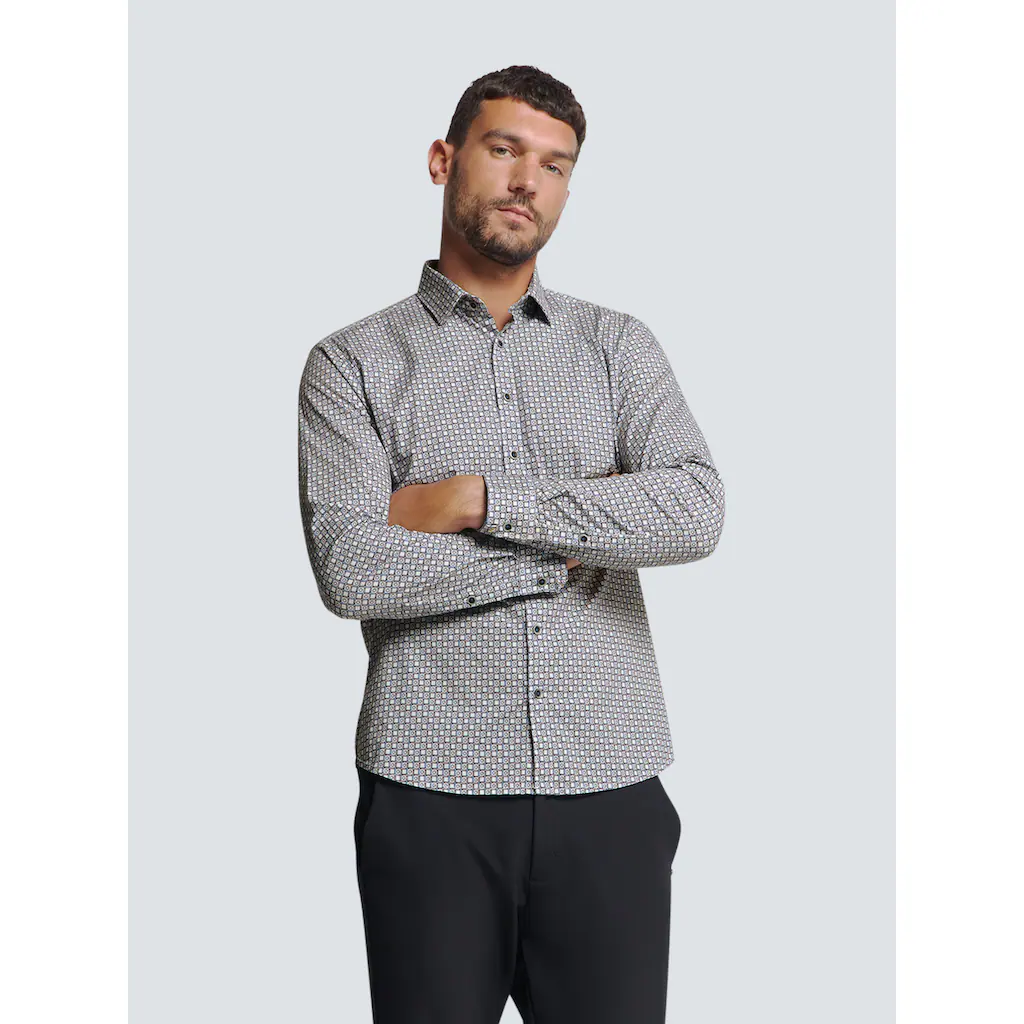 NO EXCESS Langarmhemd »No Excess Bedrucktes Stretch-Hemd« ▷ bestellen