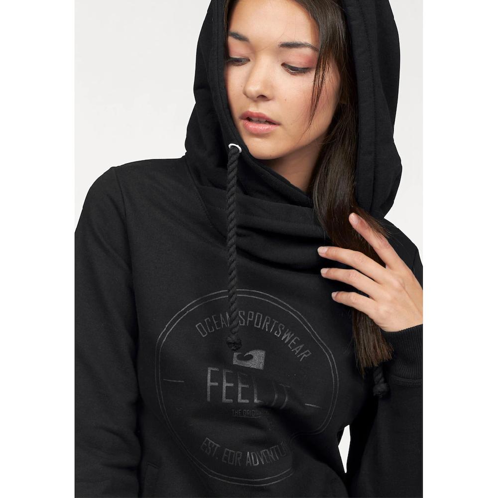 Ocean Sportswear Kapuzensweatshirt »Essentials Sweatshirt« Langarm Figurbetonter Schnitt Unifarben