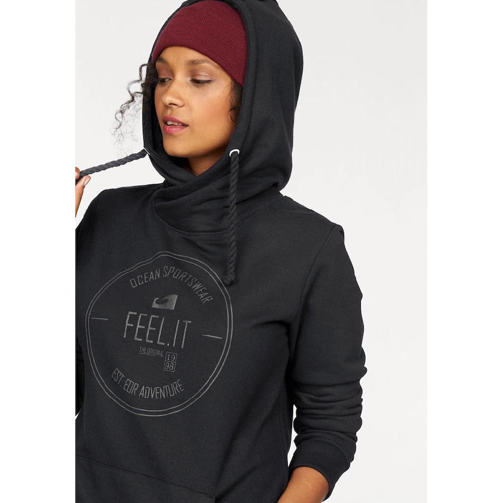 Ocean Sportswear Kapuzensweatshirt Langarm Figurumspielender Schnitt Aus Elastischem Material